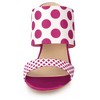 Allegra K Women's Open Toe Polka Dots Stiletto Heel Slides Sandals - 2 of 4