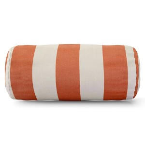 Majestic Home Goods,Bolster Pillow Vertical Stripe Burnt - 1 of 4