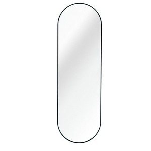 SEVOBAL Bathroom Vanity Mirrors Black Pill Shaped Full Length Mirror with High Quality Glass Framed for Durability, Black, 63"*20"*1.1" - 1 of 4