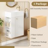 18.5'' Wall-Mounted Bathroom Vanity with Resin Sink, Compact Modern Storage Cabinet with Soft-Close Door, Side Shelves - 2 of 4
