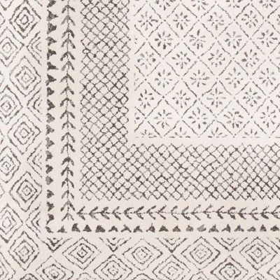Global Oasis 9' x 12' Rectangular Gray Spot Synthetic Rug