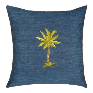 Linum Home Textiles COLTON DENIM Decorative Square Pillow Cover 18" x 18" - 1 of 4
