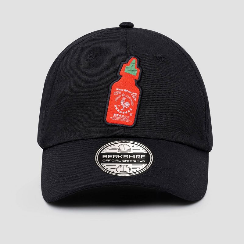 Men&#39;s Sriracha Cotton Baseball Dad Hat - Black, 1 of 4