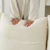 3-Seater Teddy Sofa with Wooden Frame & 5 Cushions - Perfect for Modern Living Rooms - 4 of 4
