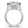 Pompeii3 9mm Cushion Moissanite Bezel Engagement Ring 14k Gold - 2 of 4