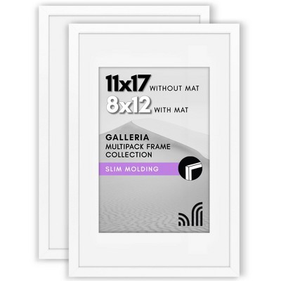 Americanflat Picture Frame with plexiglass - Hanging Hardware For Horizontal and Vertical Display