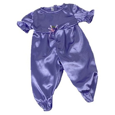 Doll Clothes Superstore Lavender Satin Finish Jumpsuit Fits 15-16 Inch Baby Dolls