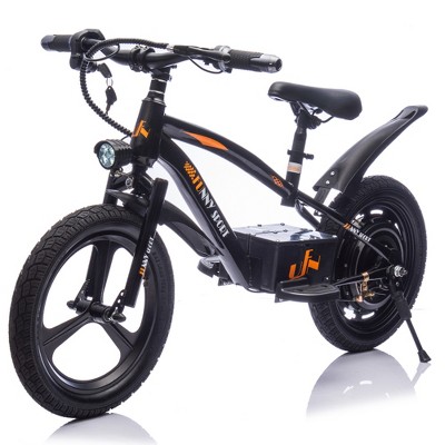 Lomsoe 24V Kids Ride On Electric Dirt Bike,300W Super Power Motor,Handle Acceleration Up to 12.43MPH,16in Wheels,Power Display,Adjustable Seat Height
