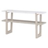 LIVAREEmlen Narrow Console Table with Marble-Effect Top, Retro Entryway Table with Open Shelf for Entryway, Hallway and Living Room - 2 of 4