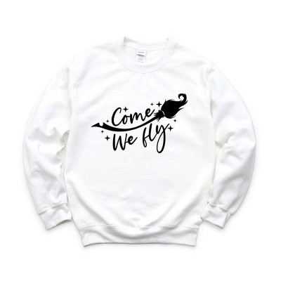 Simply Sage Market Women's Graphic Sweatshirt Come We Fly Broom