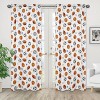 Sweet Jojo Designs Boy Window Curtain Panels Drapes 84in. Watercolor Sports Theme Blue Brown and Orange - 2 of 4