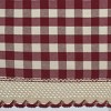 GoodGram Country Farmhouse Plaid Rod Pocket Window Valance Treatment - 2 of 3