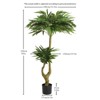 Sapphtopaz Artificial Tree Faux Plants，Indoor Artificial Tree with Wood Trunk, Room Decor for Home, Porch - 3 of 4