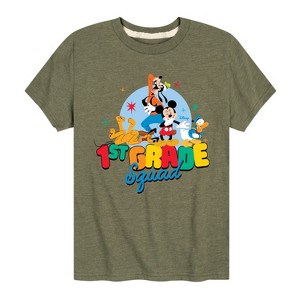 Boys' - Disney - 1st Grade Squad Goofy Pluto Donald Duck Mickey Mouse Short Sleeve Graphic T-Shirt - 1 of 4
