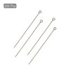 Unique Bargains DIY Craft Necklaces Bracelets Earrings Jewelry Making Iron 21 Gauge Eye Pins 200 Pcs - 3 of 4