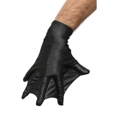 Skeleteen Faux Leather Claw Gloves - Black Lizard Skin Scary Leather Hand  Glove Animal Claws For Women And Kids : Target