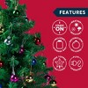 Joyfy Christmas Tree Decorations, 24"/2FT Mini Tabletop Artificial Xmas Tree with Star Treetop and Hanging Ornaments, Christmas Decorations Indoor - 2 of 4