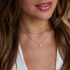 Personalized Initial Necklace - Dainty Bubble Letter Pendant In Gold/Silver, Non-Tarnish Fashion Jewelry Gift For Women & Teens - 4 of 4