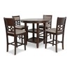 New Classic Furniture, Mitchell 5-Piece Solid Wood Counter Set - 2 of 4