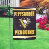 Embossed Suede, Pittsburgh Penguins Double Sided Indoor Outdoor Decor 18" x 12.5" - 4 of 4