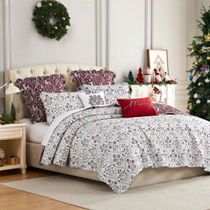 Multi-Piece Christmas Quilt Sets - 1 of 4