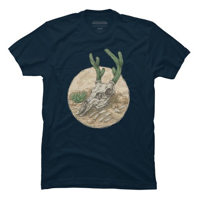 Men's Design By Humans Deer Cactus 2 By kelelowor T-Shirt