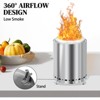 KTMBDW 7 Inch Tabletop Fire Pit with Stand - Smokeless, Stainless Steel Fire Pit for Camping, Outdoor & Patio - 2 of 4