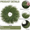 26 Inch Artificial Green Pine Wreath for Front Door Indoor Outdoor Decor Winter Farmhouse Hanging Wall Window Porch Large Green Wreath - 2 of 4