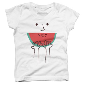 Girl's Design By Humans Summer smile By radiomode T-Shirt - 1 of 3