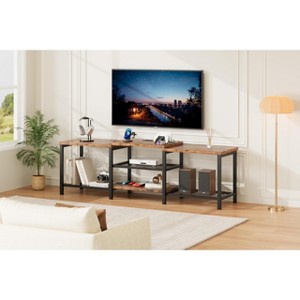 TV Stand to 75 Inch TV, 66.9" Entertainment Center with Power Outlet - 1 of 4