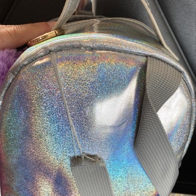 Girls' 8.75 Hologram Mini Backpack - art class™ Silver