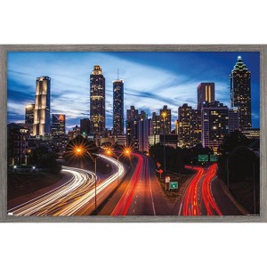 Trends International Cityscapes - Atlanta, Georgia Framed Wall Poster Prints - 1 of 4