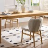 CAVINAS Counter Height Chairs with Ash Wood Legs and Cushioned Seat, Ergonomic Backrest, Upholstered Kitchen Chairs - 4 of 4