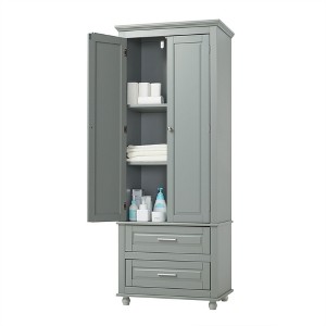 NicBex Tall Bathroom Storage Cabinet,Modern Slim Storage Cabinet with Doors and Drawers for Living Room,Home Office - 1 of 4