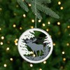 Northlight 4.25" Gray Moose 2-D Cut-Out Silhouette Christmas Ornament - 2 of 4