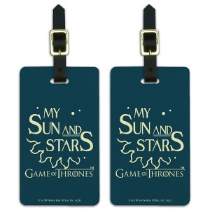 Game Of Thrones My Sun And Stars Luggage ID Tags Set of 2 - 1 of 4