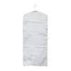 Hastings Home Hanging Dual-Sided Wrapping Paper Storage and Organizer With Clear Compartments - White - 4 of 4