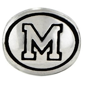 Black Bow Jewelry Sterling Silver University of Memphis Collegiate Bead Charm - 1 of 4