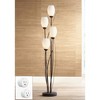 Franklin Iron Works Jareth Modern Industrial 73" Tall Tulip Floor Lamp with Smart Socket Ginger Black 4-Light White Glass for Living Room - 2 of 4