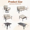 EROMMY 9 PCS Outdoor Metal Conversation Set For 10 Person - 2 of 4