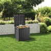 Naysaye Deck Boxes, 2-Piece 45 Gal Outdoor Storage Deck Box, Small Patio Storage Bin for Garden Tools, Brown, 30.75"*17.13"*21.85" - 4 of 4