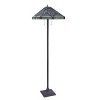 Chloe Lighting Innes Tiffany-style Blackish Bronze 2 Light Victorian Floor Lamp 18" Shade - 2 of 4