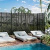 Lirago Metal Outdoor Privacy Screen Freestanding Garden Privacy Screen - 72"x47", Black - 4 of 4