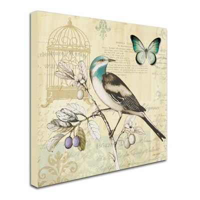 Wild Birds and Florals Canvas Wall Art Set