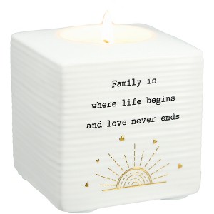 Pavilion Gift Company - Family - 2.75" Tealight Holder  - Candle Holders - 1 of 4