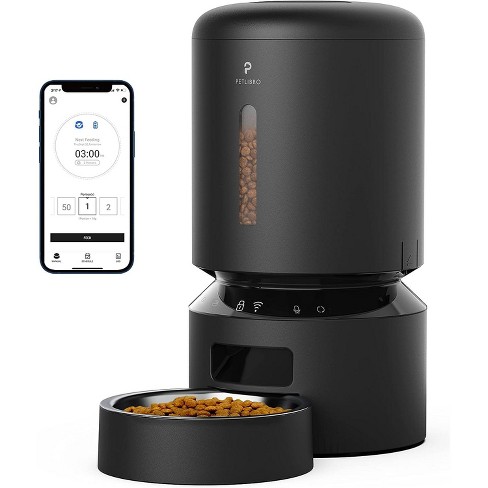 PETLIBRO Automatic Cat Feeder, 5G WiFi Pet Feeder with APP Control for Pet  Dry Food, Low Food & Blockage Sensor for Cat & Dog - Single Tray