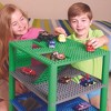 Strictly Briks Trap & Gap Stackable Baseplates, 4 Pack, 2 Base, 2 Trap Door & Gap, 15 Stackers, 10x10 Inches - 3 of 3