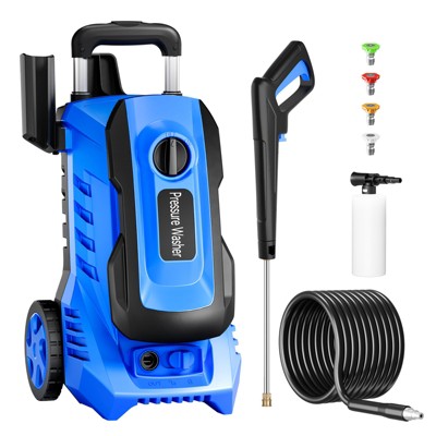 SKONYON 3300 PSI 2.0 GPM Electric High Pressure Washer 26ft Hose with 4 Quick Connect Nozzles and Foam Cannon
