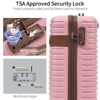 Vynxaria 3PC Airline-Approved Carry-On Luggage Set: Hardside Suitcase, Weekender Bag, Toiletry Bag, TSA Lock, Spinner Wheels - 4 of 4