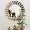 ARTLOGE 60cm/80cm Break Depression Round Beveled Mirror Wall-Mounted Bathroom Vanity Mirror - 2 of 4